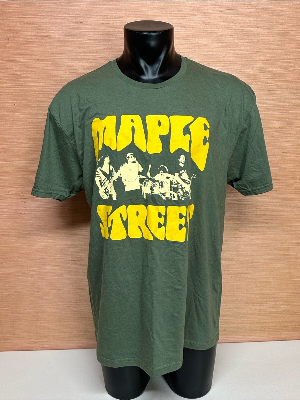 Maple Street Band Green Short Sleeve Tee T-Shirt Adult Size X-Large